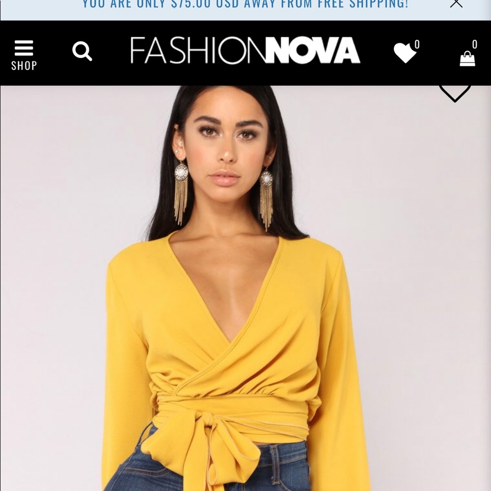 💛 Fashion Nova Top 1X 💛